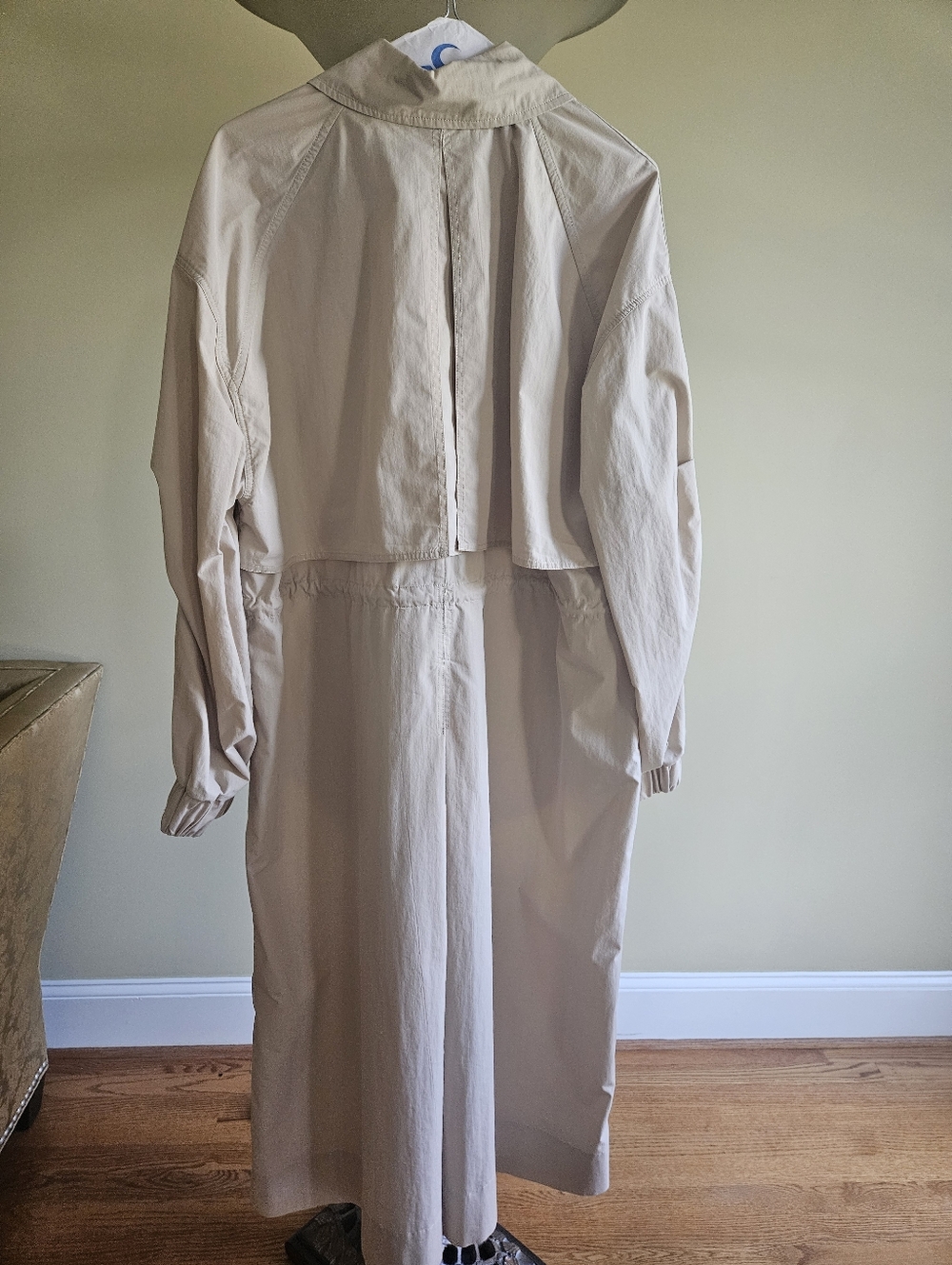 Free People Neutral Beige Longline Trench Coat - Picture 6 of 17
